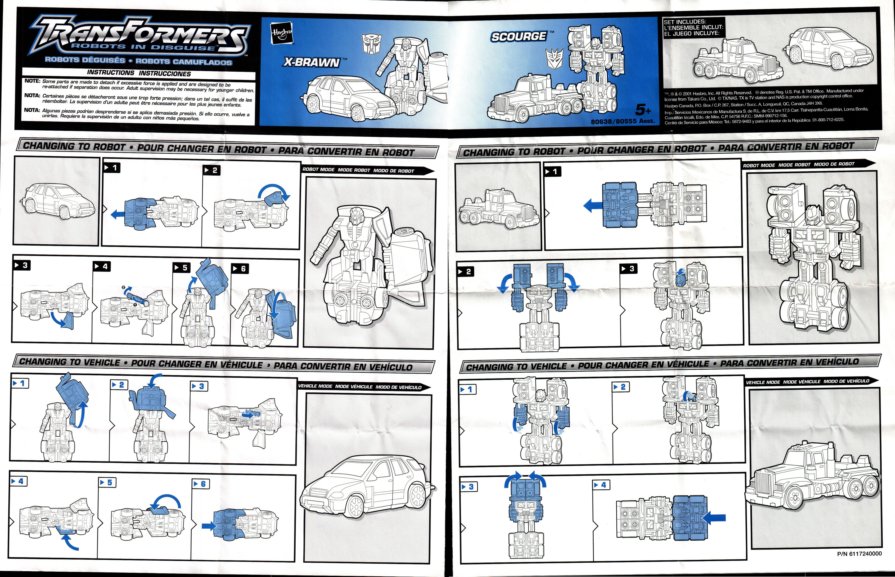 Spy Changers XBrawn vs. Scourge (Transformers, Robots in Disguise (RID